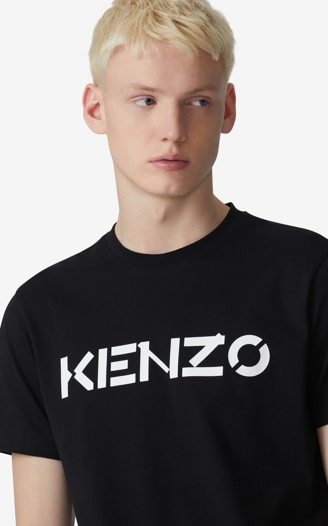 Kenzo Logo Tişört Erkek Siyah | 6238-JCBOF